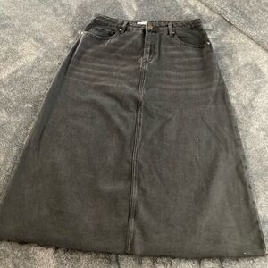 Black Denim Skirt from the Main Street Exchange